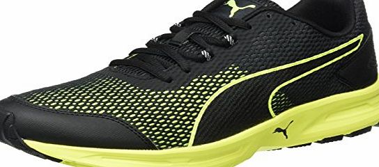 Puma Unisex Adults Descendant V4 Running Shoes, Black - Schwarz (puma black-safety Yellow 02), 8 UK