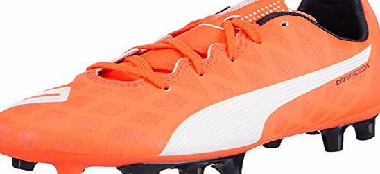 Puma Unisex Kids evoSPEED 5.4 FG Jr Football boots (training) Orange Size: 4
