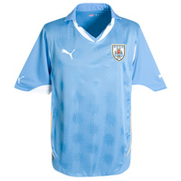 Puma Uruguay Home Replica Shirt - Blue with Cavani 9