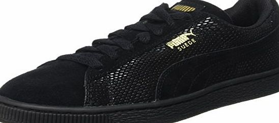 Puma Womens Gold 361862 Low-Top Sneakers Black Size: 6