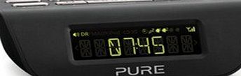 Pure UK Pure Siesta Mi Series 2 Digital Radio Alarm Clock DAB/FM - Black (Certified Refurbished)