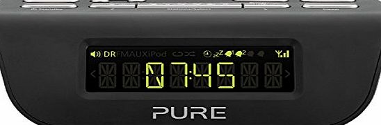 Pure UK Pure Siesta Mi Series 2 Digital Radio Alarm Clock DAB/FM - Black