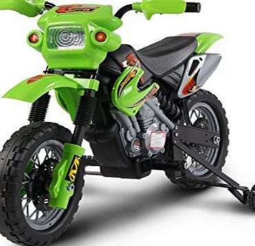 Qaba Kids Electric Motorbike Child Ride on Motorcycle 6V Battery Scooter (Green)