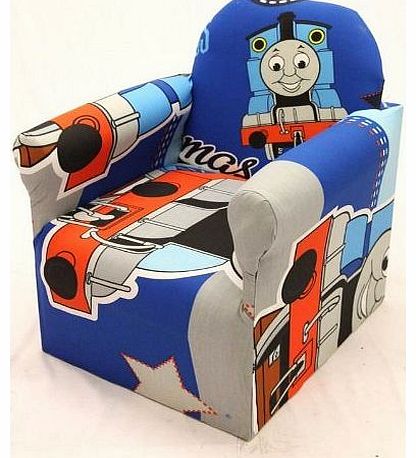 THOMAS THE TANK ENGINE CHILDRENS BRANDED CARTOON CHARACTER ARMCHAIR CHAIR BEDROOM PLAYROOM KIDS SEAT