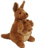 Red Kangaroo with Joey 24cm Cuddly - FR36