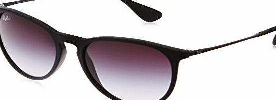 Ray-Ban Erika Wayfarer Sunglasses, Black (622/8G 622/8G), 54 mm