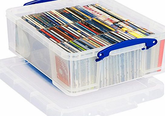 Really Useful Box 18 Litre CD/DVD Storage - Clear