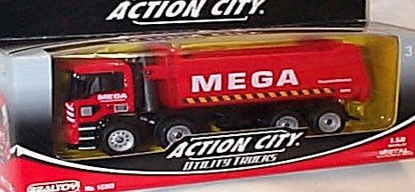 Realtoy  action city MAN mega utility tripper truck pull back and go action 1.50 scale diecast model