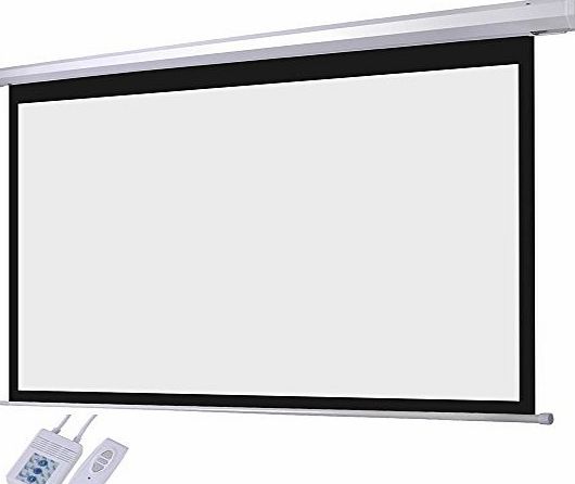 ReaseJoy 160x90cm Matte White Electric Motorized 16:9 Projection Screen with Remote Control 72``