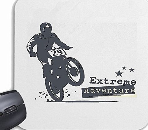 Reifen-Markt Mousepad ``EXTREME ADVENTURE MOTOCROSS 125cc MOTO-CROSS FREESTYLE MOTOCROSS MOTORCYCLE SPORT CLOTHING BIKER MOTORCYCLE BIKE MACHINE`` for your laptop, notebook or PC Internet .. (with Windows Linux, etc