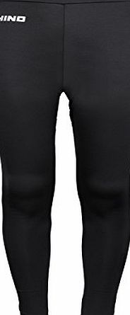 Rhino Base Layer Tights Junior Sport Compression Fit Unisex Thermal Pants - Black, SY/MY (9/10 Yrs)