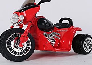 Ricco JT568 Kids Ride-On 6 V Electric Powered Scooter Harley Style Motorcycle Motorbike Toy Trike