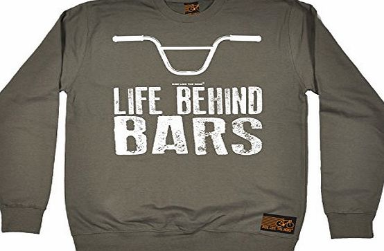 Ride Like The Wind PREMIUM Ride Like The Wind - Life Behind Bars ... BMX SWEATSHIRT / fashion funny cycling cycle bike top great gift presents accessories for him and her for christmas birthday