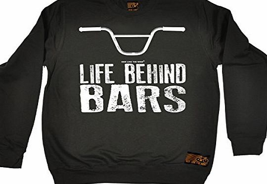 Ride Like The Wind Premium RLTW Premium - Life Behind Bars ... BMX (L - BLACK) SWEATSHIRT