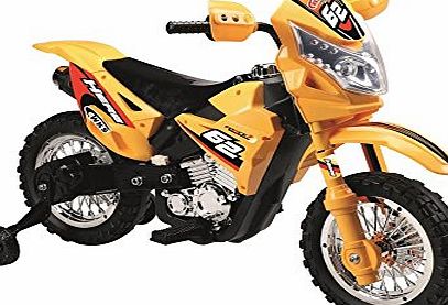 Rideontoys4u 1234-Click 2014 New Quality Electric Ride on Kids Sport Force Motorbike 6V Battery Operated Toy Motorbike in Green, Yellow and Red (Yellow)