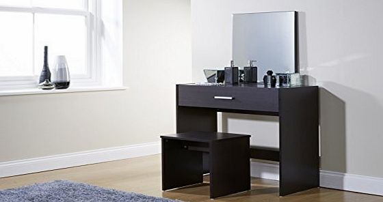 Right Deals UK Julia Dressing Table Set 3 Colours With Stool and Mirror (Espresso) by Right Deals UK