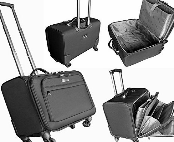 Rightravel Goods Premium 4 wheeled laptop briefcase pilotcase cabin bag business trolley case(CABIN APPROVED)