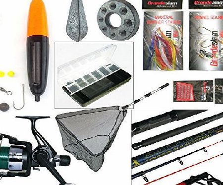 Roddarch Sea Fishing Kit with Travel Rod amp; Reel. Includes Sea Fishing Rod, Reel, Net amp; Tackle. Everything You Need For Fishing From Beach, Pier or Rocks.
