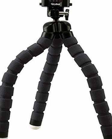 Rollei Monkey Pod Flexible Mini Tripod for DSLR, DSC, Camcorder - Black