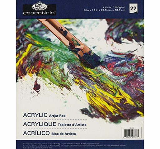 Royal & Lanhnickel Oil and Acrylic Artists Pad 9`x12` 22 Sheets