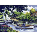 Royal Langnickel - Painting By Numbers Large Painting By Numbers - Boating on the River