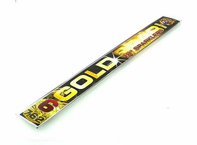 Royal Party 102 X 18`` Inch (450mm) long with (260mm Burn time) BIG HUGE Gold Party Sparklers For Wedding, Birthday amp; Celebration Cakes SAME DAY DISPATCH FREE DELIVERY
