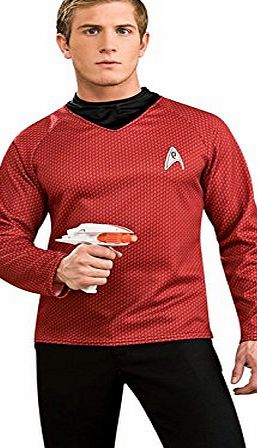 Rubies Official Star Trek Deluxe Shirt Fancy Dress - Red, Medium