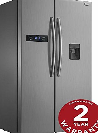 Russell Hobbs American Style Fridge freezer, 90cm wide, Side by Side, A  efficiency, RH90FF176B- 2 Year Warranty** (Black)