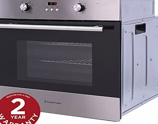 Russell Hobbs RHEO6501SS Built -In 65 Litre Stainless Steel Multi Functional Electric Oven, 60cm Wide,- Free 2 Year Warranty*