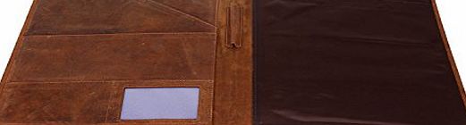 RusticTown Handmade Luxury Business Portfolio Leather Padfolio File Folder sale gift for him her men women