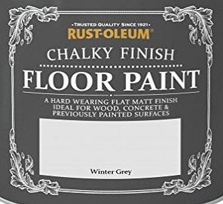 Rustoleum Rust-Oleum Chalky Finish Floor Paint Winter Grey 2.5lt