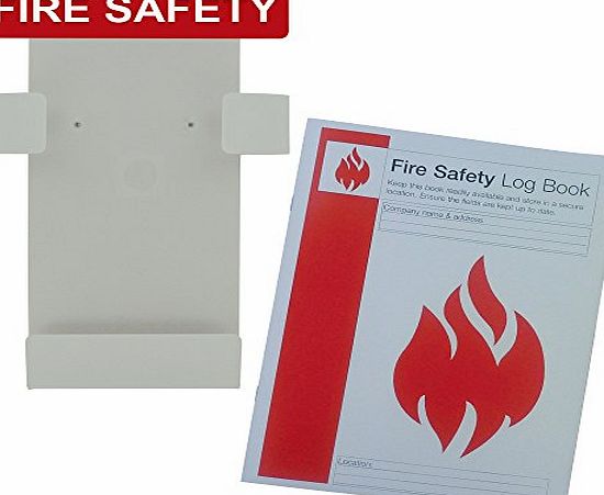 Safety First Aid ``Fire Safety`` Log Book and Holder