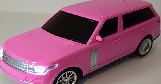 SAMMAR GIFTS KATIE PINK RADIO REMOTE CONTROL CAR GIRLS SPORTS CAR 1/16 LED LIGHTS
