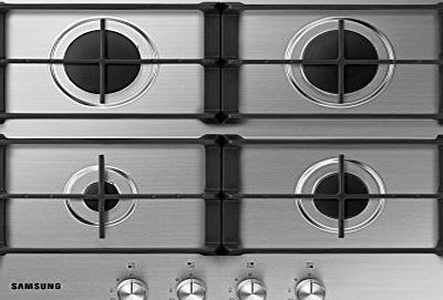 Samsung NA64H3010AS hob - hobs (built-in, Gas, Stainless steel, Rotary, 60 cm, 51 cm)