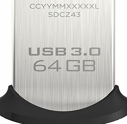 SanDisk Ultra Fit 64 GB USB Flash Drive USB 3.0 up to 130 MB/s