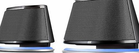 Satechi Dual Sonic Speaker 2.0 Channel Computer Speakers for Apple Macbook Pro , Air / Asus / Acer / Samsung / Dell/ Toshiba / HP / Sony Vaio and More (Black)