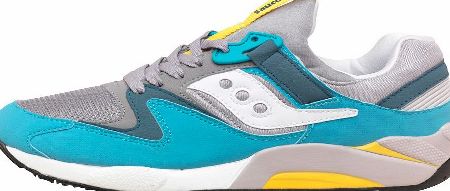 Saucony Mens Grid 9000 Running Shoes Grey/Teal