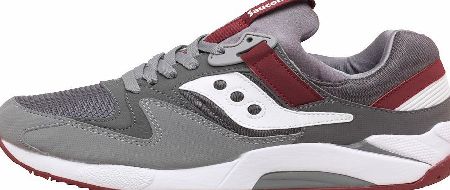 Saucony Mens Grid 9000 Running Shoes Grey/White