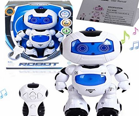 SAYEEC Remote Robot Toys, SAYEEC Electronic Action Walking Dancing Smart Space Dancing Robot Astronaut - For Kids Music Light Toys - Also Can be As Collections / Art / Decoration At Home and Office