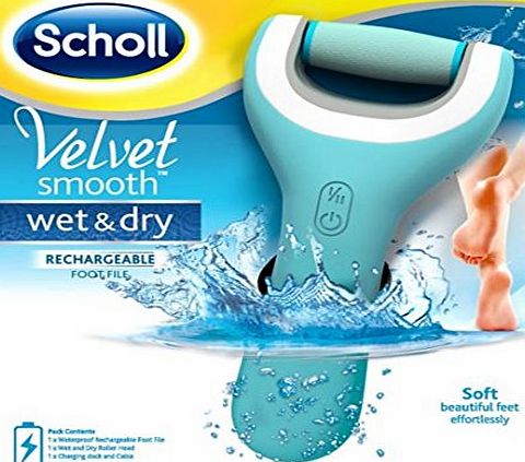 Scholl Velvet Smooth Wet amp; Dry Pedi Rechargeable Electric Hard Skin Remover