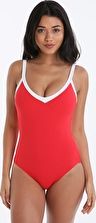 Seafolly, 1295[^]276596 Block Party Sweetheart Maillot - Chilli Red