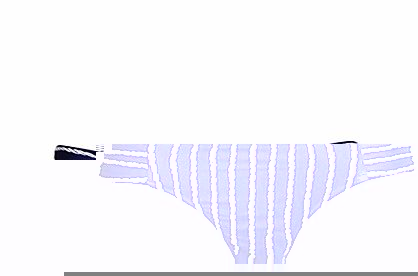 Seafolly Coastline Soft Pleat Bikini Pants, Navy
