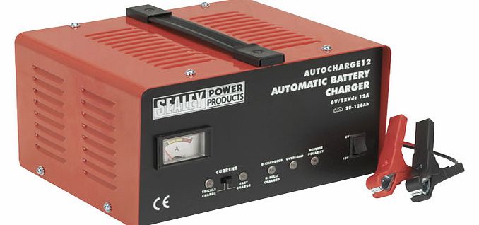 Sealey Battery Charger Electronic 12Amp 6/12V 230V