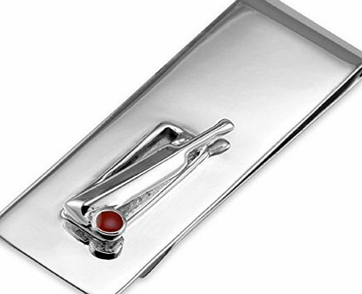 Select Gifts Sterling Silver Cricket Stump amp; Ball Moneyclip