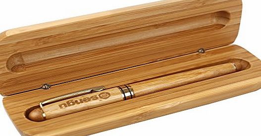 Sengu Handcrafted High-quality Bamboo Liquid Ink Rollerball Pen   Bamboo Pen Box, Bamboo Sign Pen, Executive Business Gift Pen