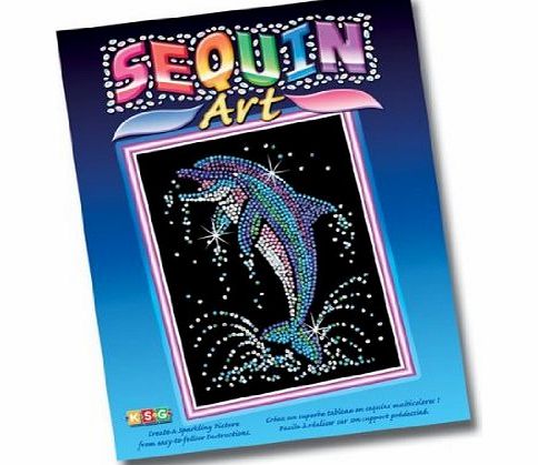 Sequin Art dolphin