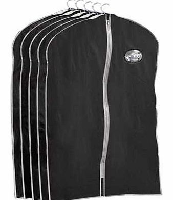 of 5 Suit Storage Covers - Black