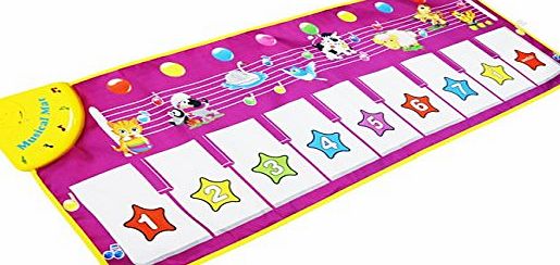 Shayson Piano Mat, Musical Carpet Baby Toddler Activity Gym Play Mats ,Shayson Baby Early Education Coolplay Music Piano Keyboard Blanket Touch Play Safety Learn Singing funny Toy for Kids
