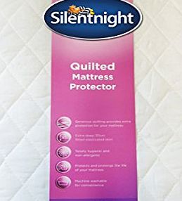 Silentnight Quilted Mattress Protector - Single, White