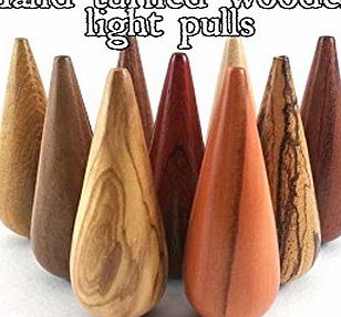 Silvanwoodturning Hand crafted light pulls, turned from a variety of hardwoods